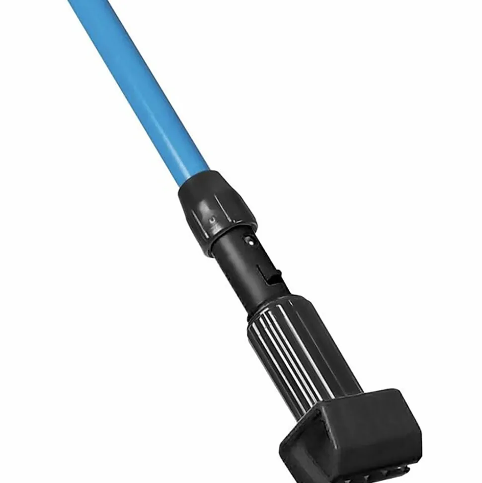 Globe Commercial Products Mop Handle, 60”, Jaws Clamp Style, Blue