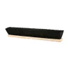 Globe Commercial Products Push Broom Head, Tampico Fill, 3-1/2” x 24”, Beige/Brown/Black