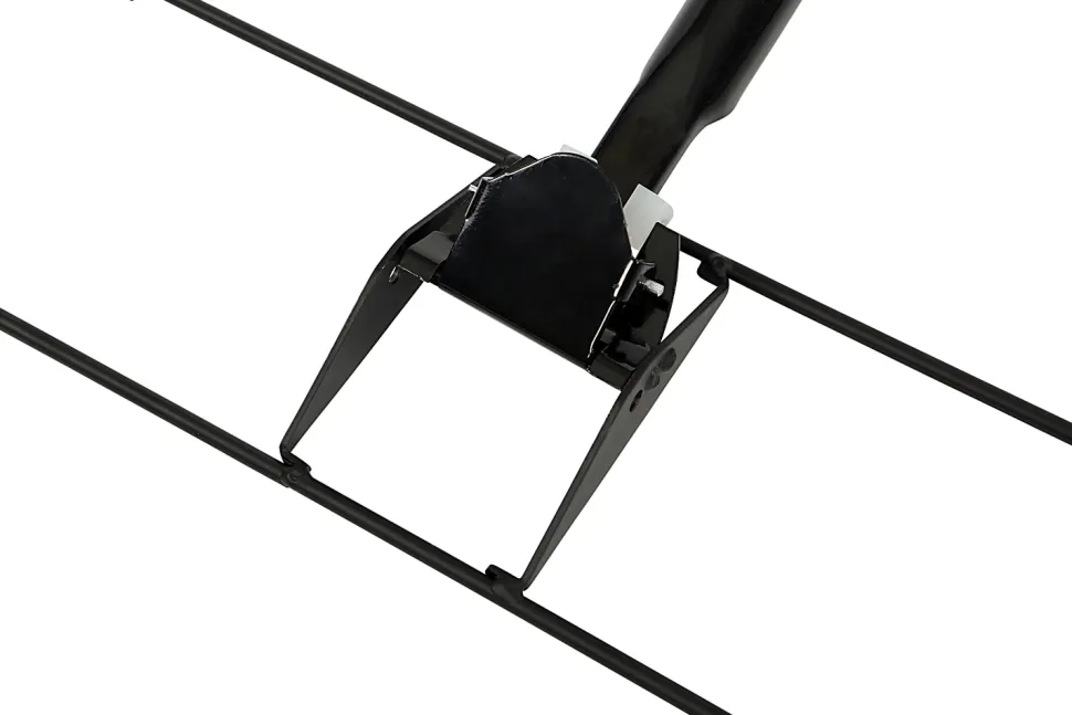 Globe Commercial Products Snap-On Metal Dust Mop Handle, 60", Black, 3108EA