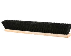 Globe Commercial Products Tampico Push Broom Head, 24" x 3-1/2”, Black