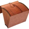 Globe-Weis® A-Z Accordion File, Letter Size, Brown