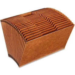 Globe-Weis® A-Z High-Quality Expanding File, Legal Size, Brown