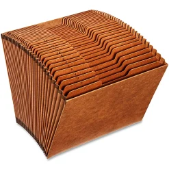 Globe-Weis® High-Quality Daily Expanding File, Letter Size, 31 Pockets, 1-31, Brown