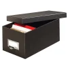 Globe-Weis® 70% Recycled Index Card Storage Case, 5"H x 6 5/8"W x 11 5/8"D, For 4" x 6" Cards, Black