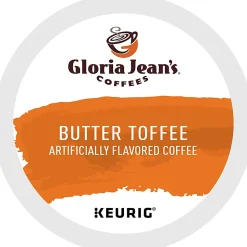 Gloria Jean's® Coffees Single-Serve Coffee K-Cup® Pods, Butter Toffee, Carton Of 24
