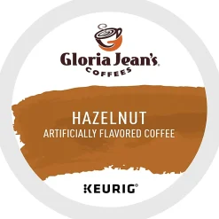 Gloria Jean's Coffees Single-Serve Coffee K-Cup® Pods, Hazelnut, Carton Of 24