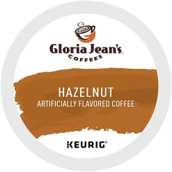 Gloria Jean's Coffees Single-Serve Coffee K-Cup® Pods, Hazelnut, Carton Of 24