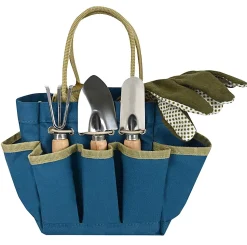 GNBI Mini Garden Tool Tote Set, Teal