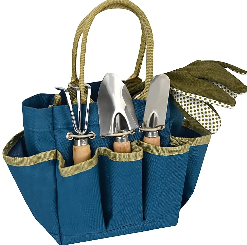 GNBI Mini Garden Tool Tote Set, Teal