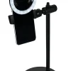 GNBI Ring Light With Metal Disc Stand, 12”H, 2W, Black