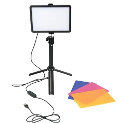 GNBI Video Conference Ring Light, 20”H, 5W, Black