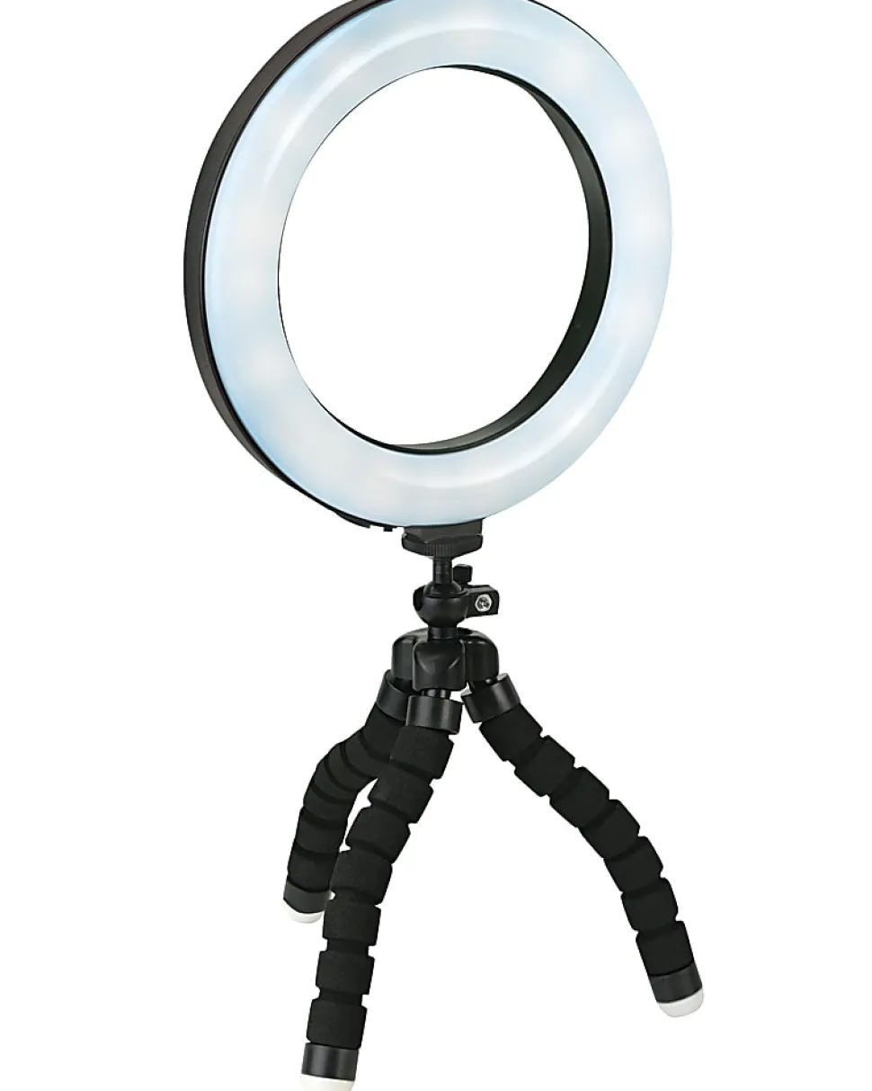 GNBI 6” Video Conference Ring Light Kit, 13”, 5W, Black