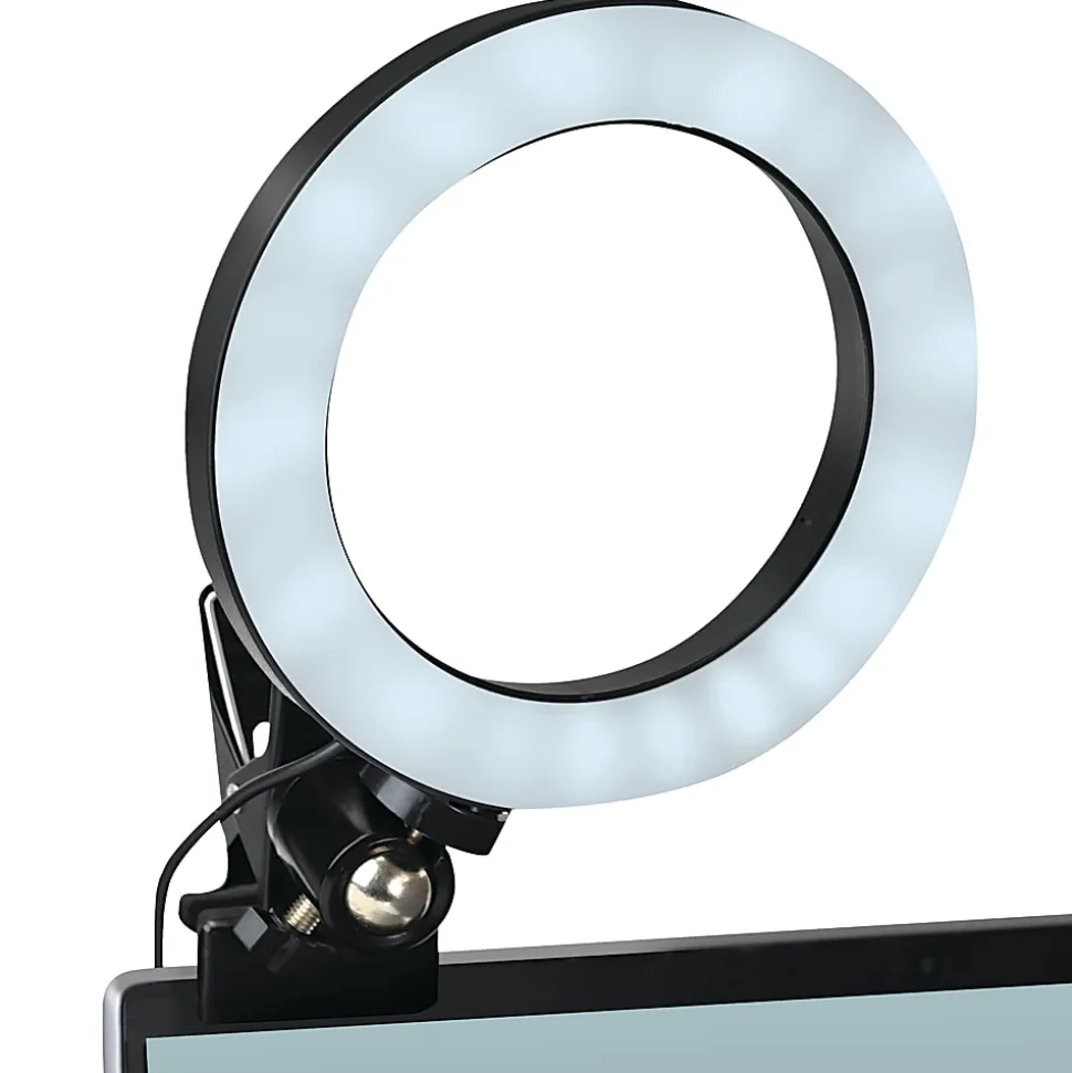 GNBI 6” Video Conference Ring Light Kit, 13”, 5W, Black