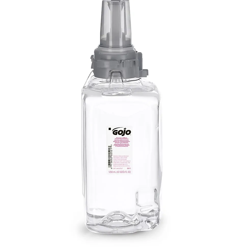 GOJO® ADX-12 Clear & Mild Foam Hand Wash Soap, Unscented, 42 Oz, Case Of 3 Refills