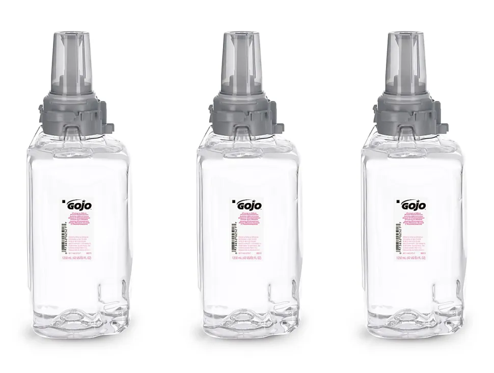 GOJO® ADX-12 Clear & Mild Foam Hand Wash Soap, Unscented, 42 Oz, Case Of 3 Refills