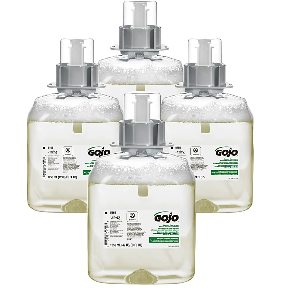 GOJO® FMX-12 Foam Hand Wash Soap, Unscented, 42.27 Oz, Carton Of 4 Bottles