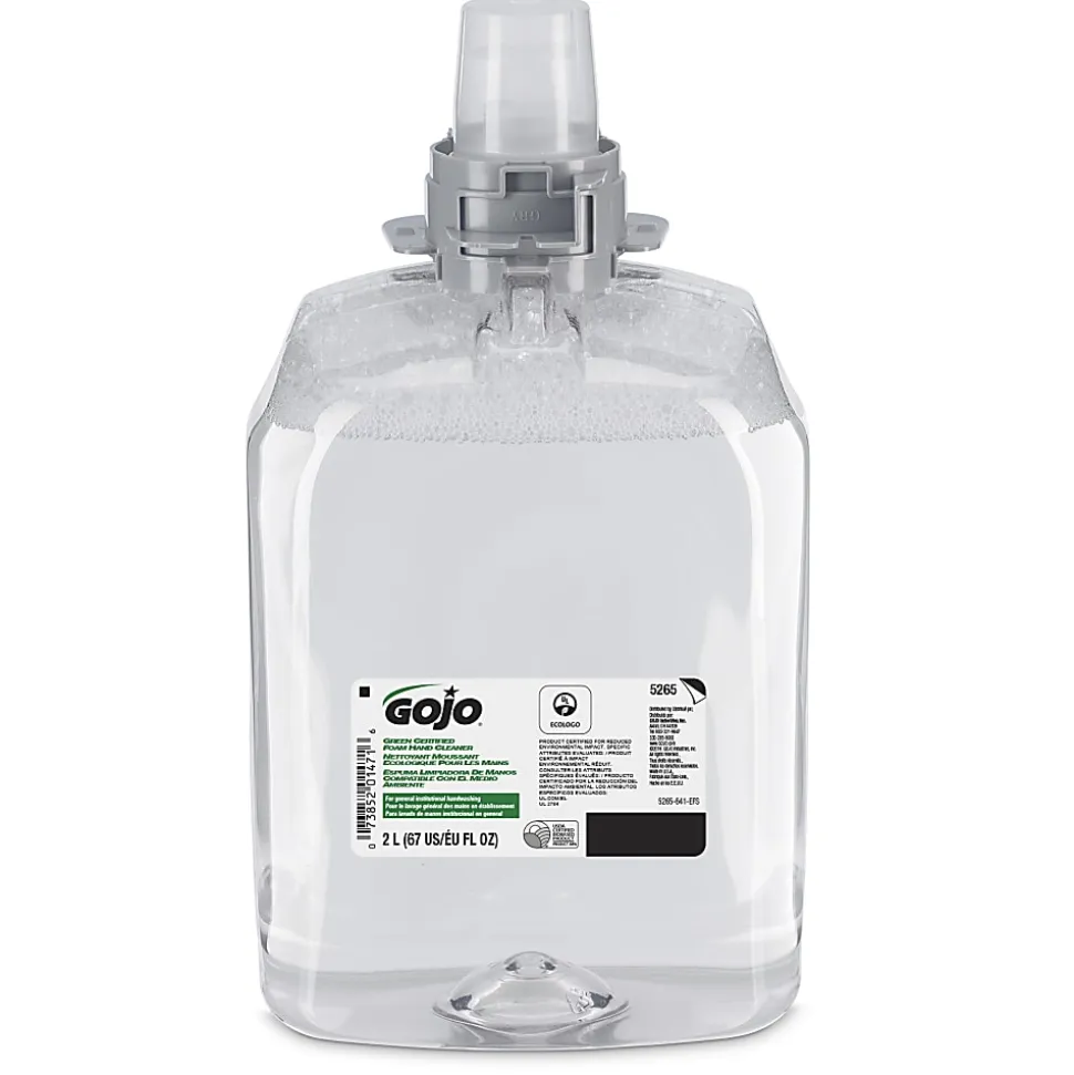 GOJO® FMX-20 Green Seal Certified Foam Hand Soap Cleaner, Unscented, 67.6 Oz, Case Of 2 Refills