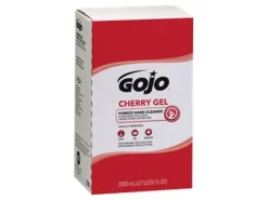 GOJO® Gel Pumice Hand Soap Cleaner, Cherry Scent, 67.6 Oz, Case Of 4 Refills