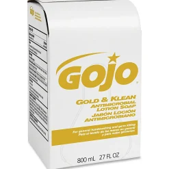 GOJO® Gold & Klean Antimicrobial Lotion Hand Soap, Fresh Scent , 27.1 Oz Bottle