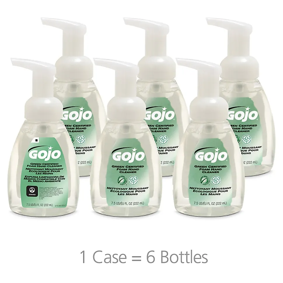 GOJO® Green Seal Certified Lotion Hand Wash Soap, Unscented, 7.5 Oz Pump Bottle