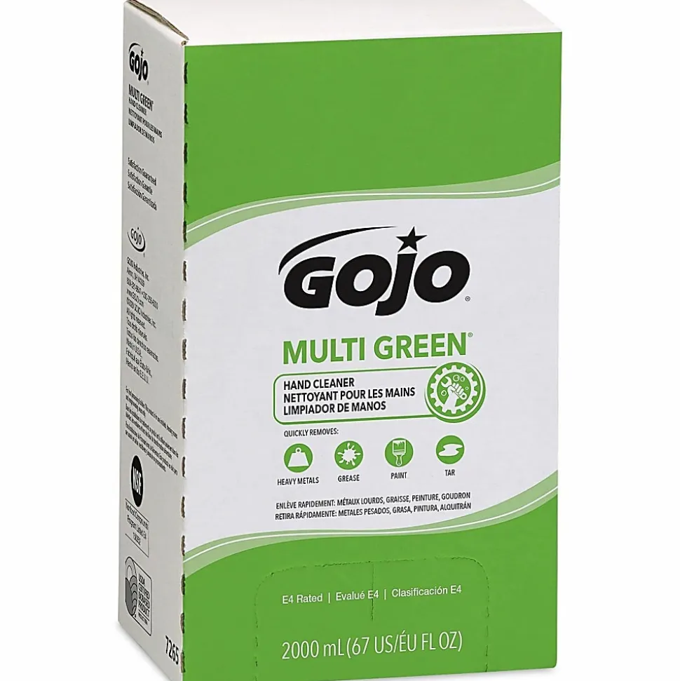 GOJO® Multi Green Gel Hand Soap Cleaner, Citrus Scent, 67.63 Oz, Carton Of 4 Bottles