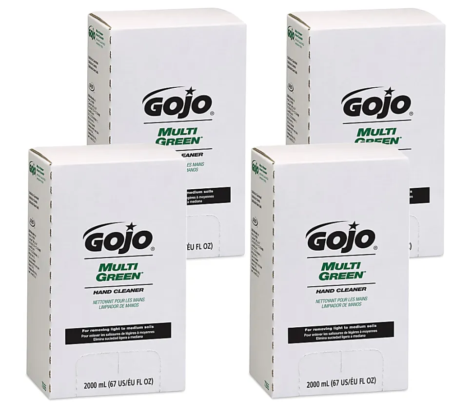 GOJO® Multi Green Gel Hand Soap Cleaner, Citrus Scent, 67.63 Oz, Carton Of 4 Bottles