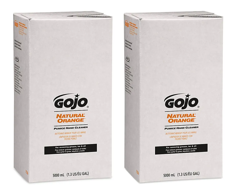 GOJO® Natural Orange Pumice Lotion Hand Soap Cleaner, Citrus Scent, 169.07 Oz Bottle