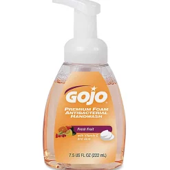 GOJO® Premium Foam Antibacterial Hand Wash Soap, Fresh Fruit Scent, 7.5 Oz Pump Bottle