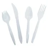 Goldmax Medium-Weight Flexible Plastic Utensils, Knives, White, Case Of 1,000