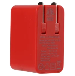 GoMovi Vivitar Dual USB OD5022 Wall Charger, Red