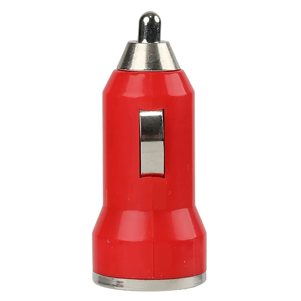 GoMovi Vivitar OD5021 2.4A Dual USB A Car Charger, Red