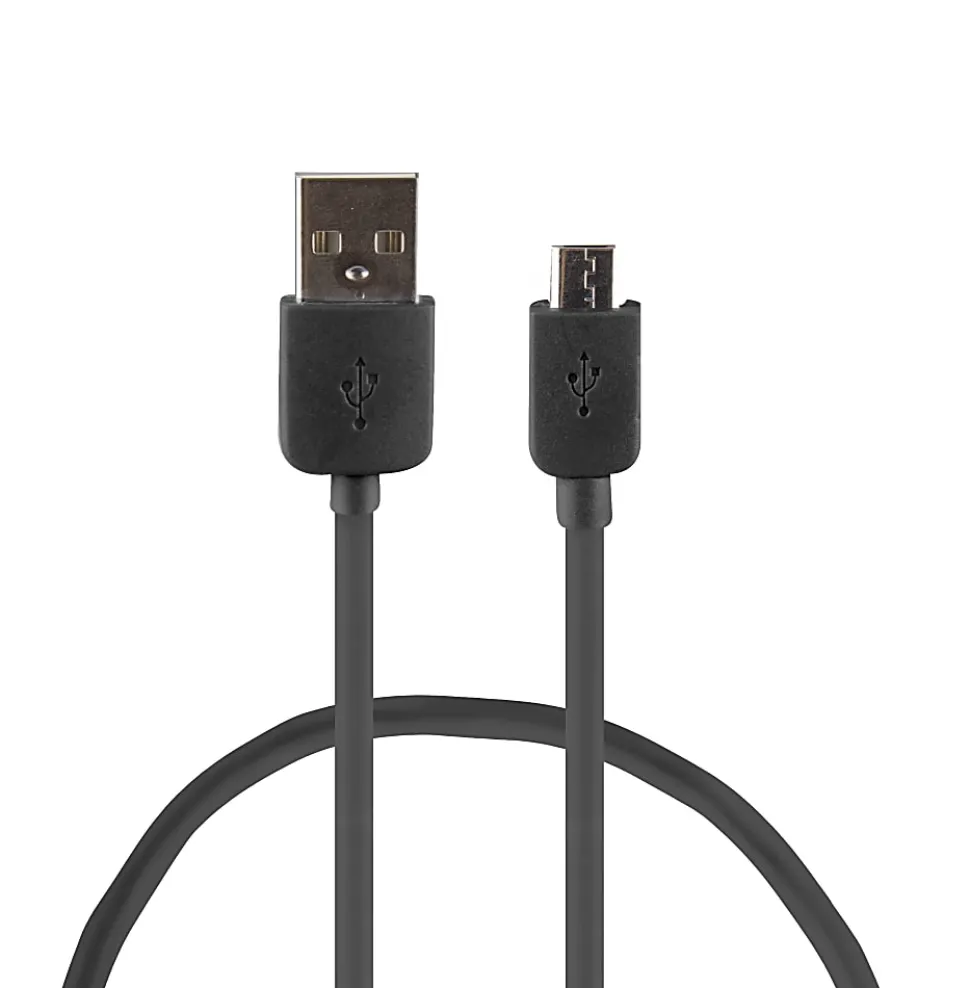 GoMovi Vivitar OD2006 USB A To Micro USB Cable, 6', Black
