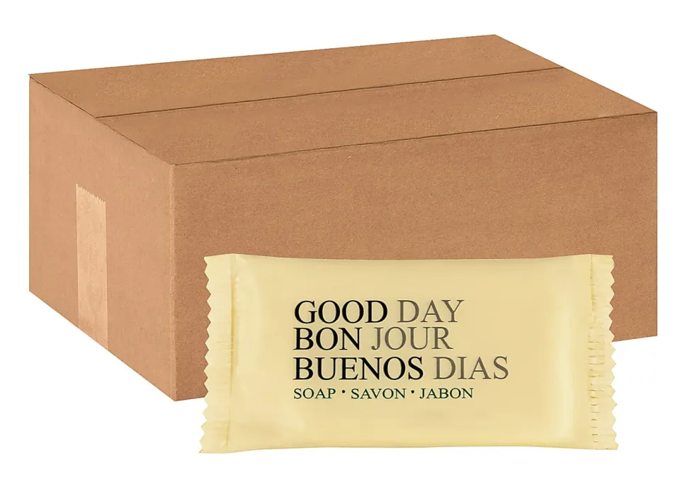 Good Day Amenity Solid Hand Soap, Pleasant Scent, 0.75 Oz, Case Of 1,000 Bars