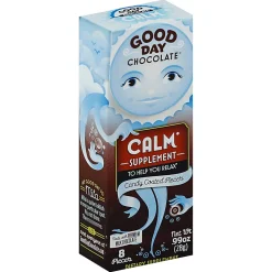 Good Day Chocolate Supplements, Calm Milk Chocolate, 0.99 Oz, Total Qty 96