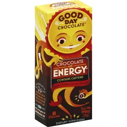 Good Day Chocolate Supplements, Dietary With Energy Dark Chocolate, 0.99 Oz, Total Qty 96
