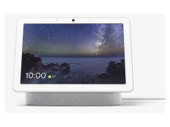 Google™ Nest Hub Max Smart Home Assistant With Voice Search and Voice Command, White