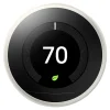 Google™ Nest Programmable Learning Thermostat with Temperature Sensor, 3rd Generation, White