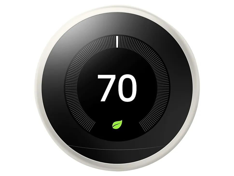 Google™ Nest Programmable Learning Thermostat with Temperature Sensor, 3rd Generation, White