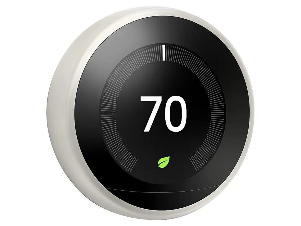 Google™ Nest Programmable Learning Thermostat with Temperature Sensor, 3rd Generation, White
