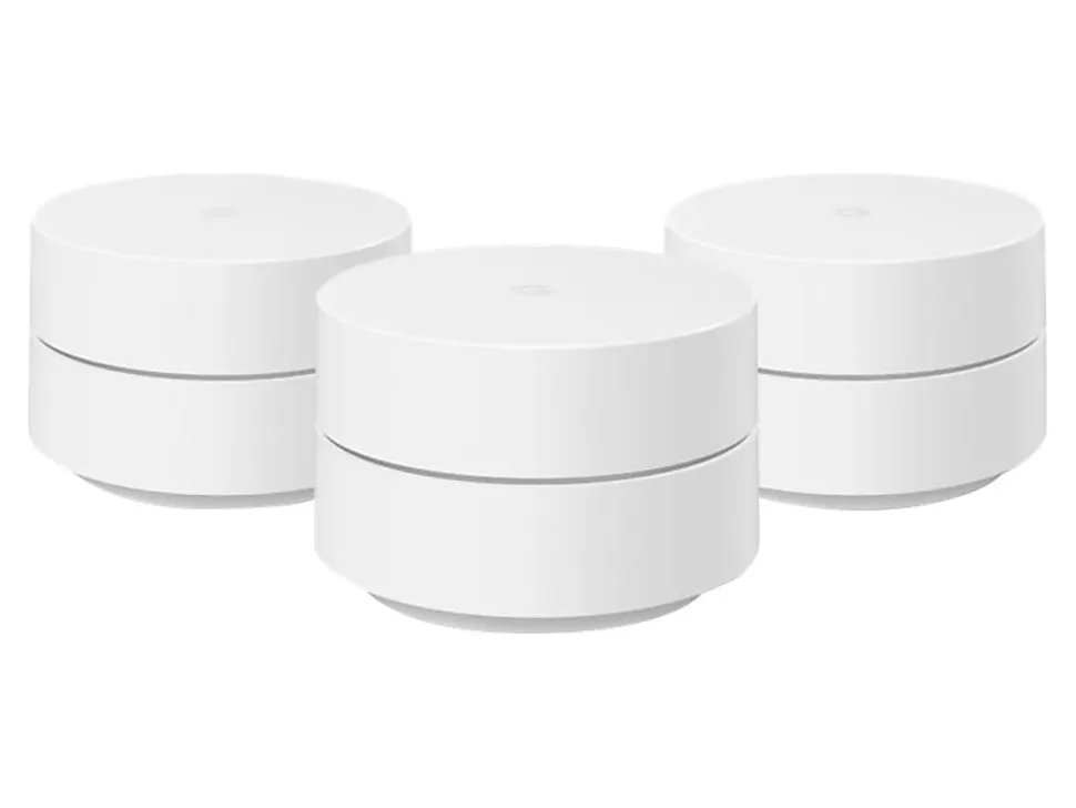 Google Wifi - Wi-Fi system - (3 routers) - up to 4,500 sq.ft - mesh 1GbE - Wi-Fi 5 - Dual Band