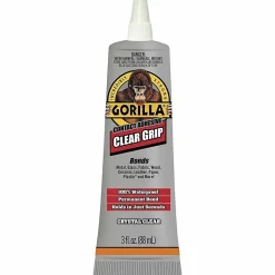 Gorilla Clear Grip Contact Adhesive - 3 fl oz - Clear - 1 Each