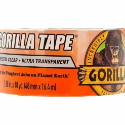 Gorilla Crystal Clear Tape - 18 yd Length x 1.88" Width - Clear - Temperature Resistant, Weather Proof, UV Resistant - For Indoor, Outdoor - 1 Each