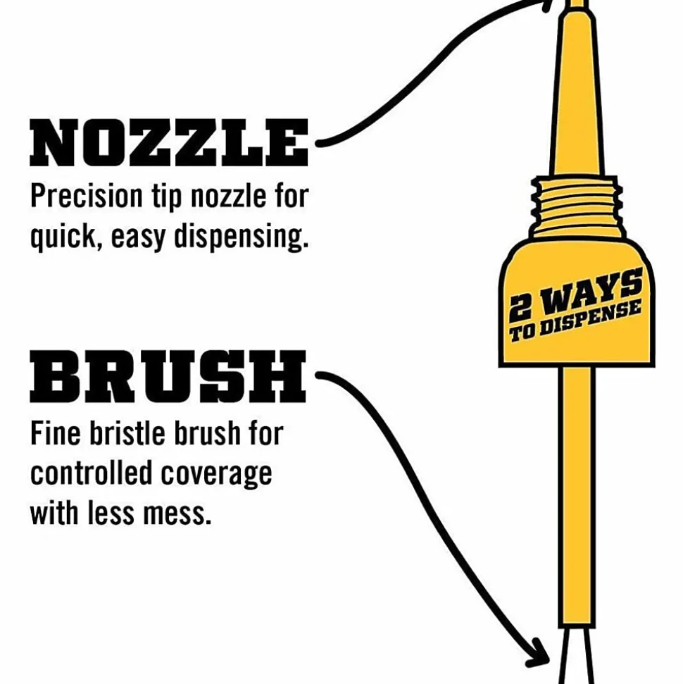 Gorilla™ Super Glue Brush & Nozzle, 0.35 Oz
