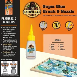 Gorilla™ Super Glue Brush & Nozzle, 0.35 Oz
