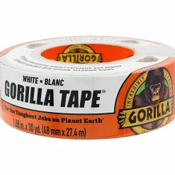 Gorilla Tape - 30 yd Length x 1.88" Width - White - 1 Each