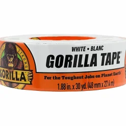 Gorilla Tape - 30 yd Length x 1.88" Width - White - 1 Each