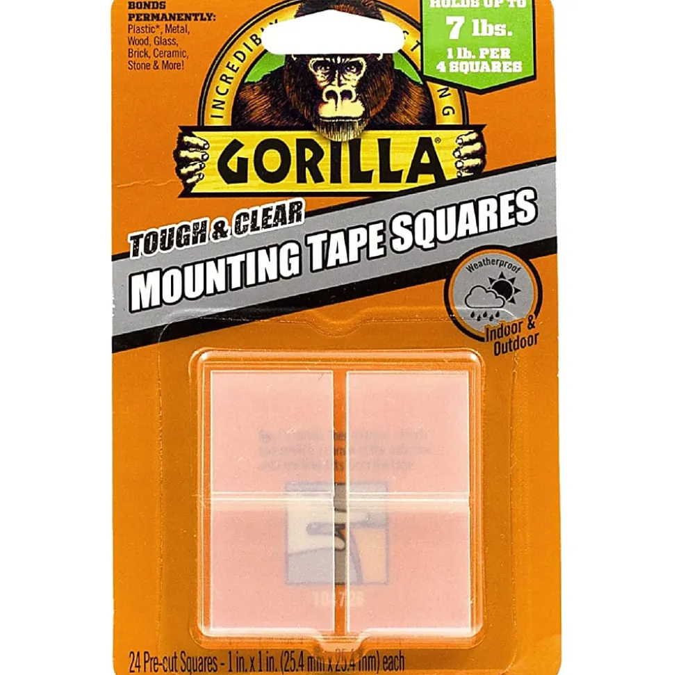 Gorilla Tough & Clear Mounting Squares, 6067202