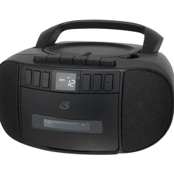 GPX BCA209 CD Boombox With AM/FM Radio, 4.88"H x 8.87"W x 9.53"D, Black