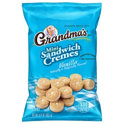 Grandma's Vanilla Mini Sandwich Crèmes, 3.71 Oz Bag, Box Of 24 Bags