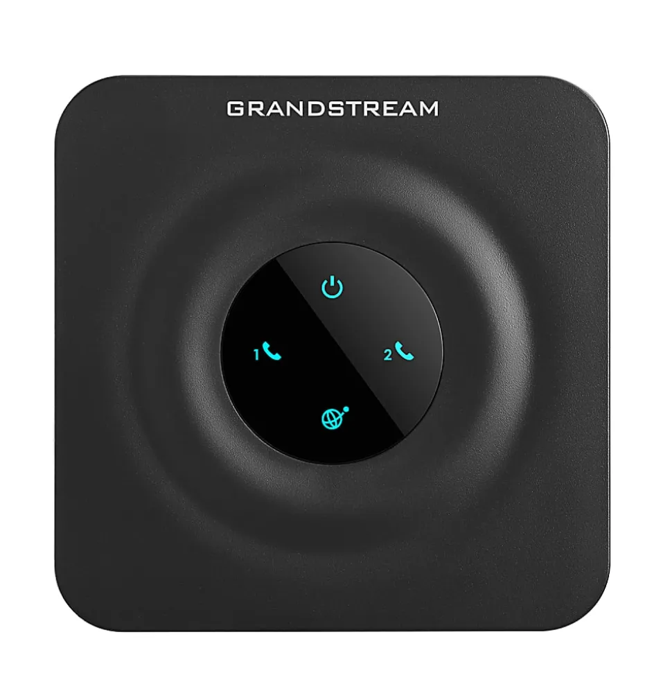 Grandstream 2-Port FXS Analog Telephone Adapter, Black, GS-HT802